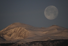 Mount Audubon Moonset Telephoto