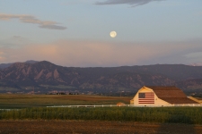 Flag Barn Moon